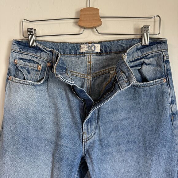 We The Free Vixen Cigarette Straight High Waisted Light Blue Distressed Jeans 30 - Picture 6 of 11